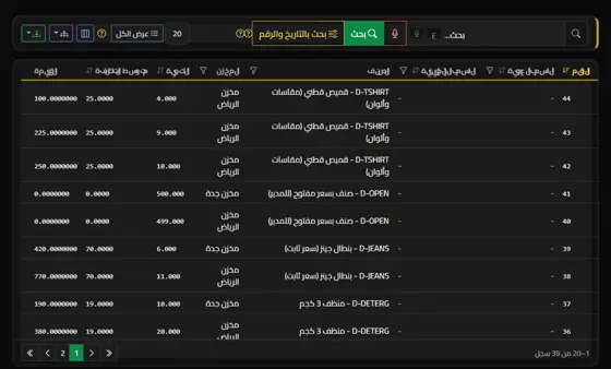 أرصدة المخزون بمتوسط التكلفة